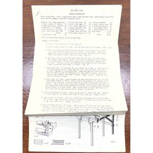The Noxon Loom Building Instructions and Supply List McCall Needlework 1950s